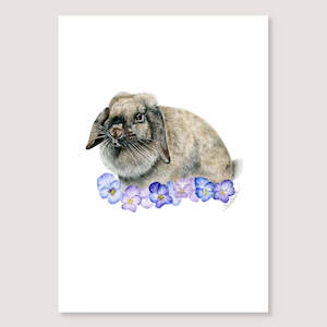 Rabbit Prints: Cashew Print