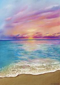 Pastel Originals: 'Ocean Dawn' pastel original
