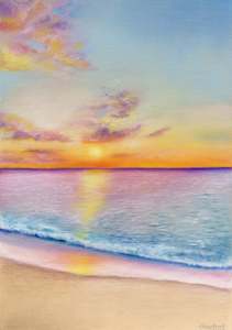 Pastel Originals: 'Ocean Dusk' pastel original