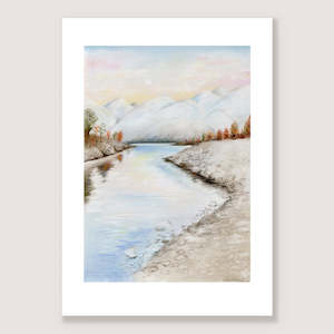 Pastel Prints: Snowscape print