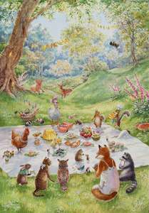 Original 'Picnic' Collaboration piece between Olivia Bezett and Josephine Davis