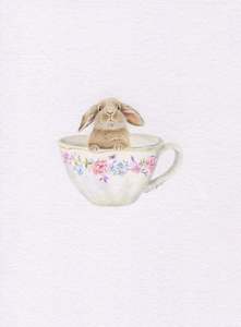 Mini One Off Originals: Mini one-off original 'Rabbit in a Teacup'
