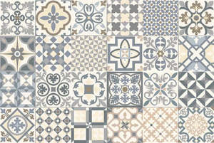 Tiles: Heritage Blue/Grey 16.5×16.5cm