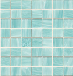 Stella Glass Mosaic Tile - Turquoise 3.5x3.5cm SHEET