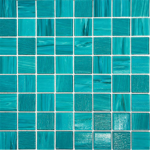 Stella Glass Mosaic Tile Aquamarine 3.5x3.5cm SHEET