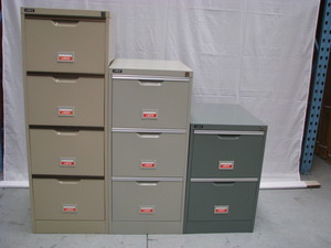 3 Drawer Filing Cabinet Beige