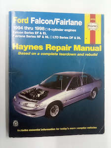 Ford Falcon & Fairlane 1994 to 1998 (6-cylinder engines) Haynes Manual