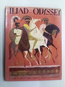 Classic Literature: The Iliad and the Odyssey - A Giant Golden Book (1956) De Luxe Edition by Homer