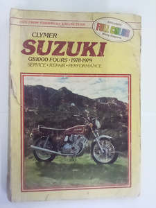 Workshop Manuals: Clymer Suzuki GS1000 Fours 1978-1979 - Service, Repair, & Performance