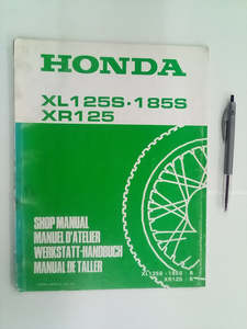 Transport Books: Honda XL125S, XL185S, & XR125 1981 Factory Shop Manual Supplement
