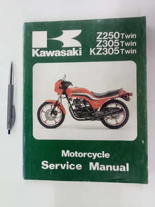 Transport Books: Kawasaki Z250, Z305, & KZ305 Twins 1978-1989 Factory Service Manual
