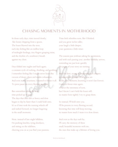 Chasing Moments in Motherhood 8 x 10 Printable Poem