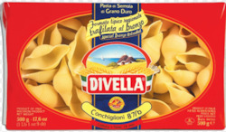 Oils Vinegars: Divella #87B - Conchiglione 500gm (12) BB 08.11.24