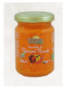 Tomatoes Tinned Sauces: Fattorie Umbre Bio Peperoni Piccante Cream 130gm