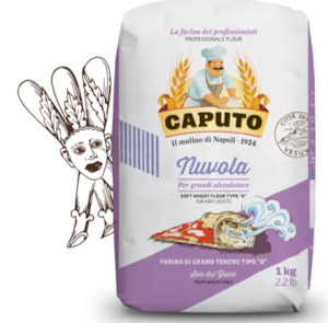 Baking: Caputo Nuvola specialist pizzeria flour 1kg Bag REDUCED TO CLEAR BB4 April 25