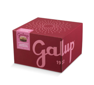 Panettone: Gran Galup Traditional Black Cherries & extra dark chocolate panettone Box 750g Available in 2 weeks