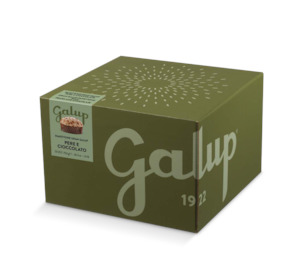 Panettone: Grab Galup Traditional Pear & Chocolate panettone Box 750g Available in 2 weeks