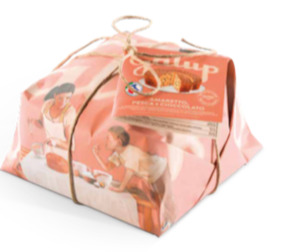 Panettone: Galup Traditional Peach Amaretti & extra dark chocolate panettone 750g AVAILABLE IN 2 WEEKS