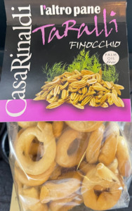Biscuits Snacks Crackers Desserts: Casa Rinaldi Fennel Taralli 200g each (12)