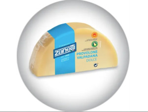 Cheese: Zanetti Valpadana provolone DOP Dolce 1kg (approx)