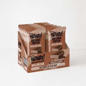 Recovery Supplements: NOWAY!® Collagen Marshmallow Bar Box of 12 - Chocolate