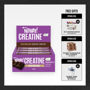 NOWAY!® Creatine Choc Bar Box of 20 - M!lk Choc