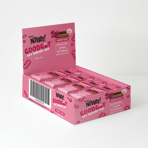 Collagen Protein Dessert Snacks Treats: GOODGUT™ Gut Support Bar Box of 12 - Raspberry