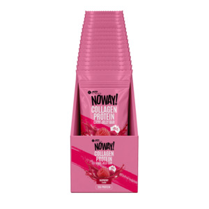 Noway Collagen Protein Bars: NOWAY! Collagen Raspberry Jelly Box - 16 Pack