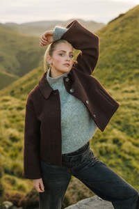 Frontpage: Chelsea Wool Jacket - Chocolate