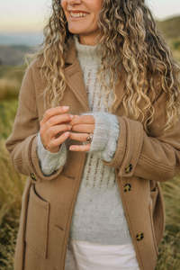 Frontpage: Luxe Elgin Wool Trench Coat - Camel