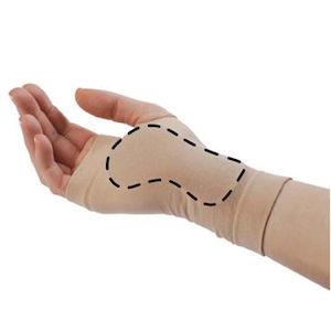 Silicone: M-GEL CARPAL SLEEVE WITH PAD