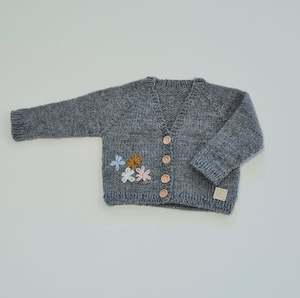 Sale Items: Flowers Cardy 6 Months wool