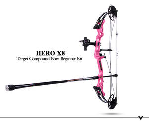 Recurve Bow Accessories: SANLIDA - Hero X8 Beginner Target Compound Bow Beginner Kit (三利达 - 宗师X8初级复合弓套装)