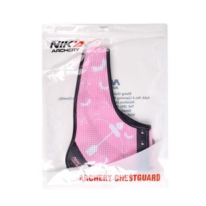 Recurve Bow Arm Guard: NIKA - Pink Mesh Chest Guard