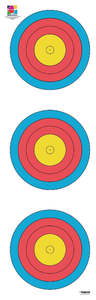 Target: YOUYI - Target Face WA 3x20cm Vertical 5 Rings Rain-proof tear-resistant （Compound)