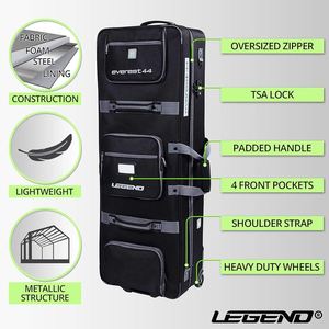 Legend - Everest Compound Bow Case with wheels - Airline Approved (40" or 44")