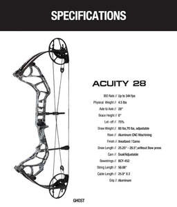 Topoint: Topoint - ACUITY 28" Compound Bow (2 weeks delivery)