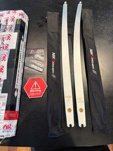 Second Hand Gear Marketplace: Nika N3 Pro limbs, White, medium.32 lbs (second hand)