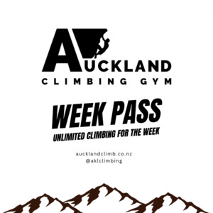 Week Pass (7 days unlimited entry) –  Auckland Climbing Gym