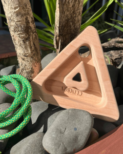 Hand Made Wooden Hang Triangle –  Auckland Climbing Gym