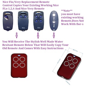Products: Nice Flo 1,2,4 Garage Door/Gate Remote - Nice Garage & Gate Remotes