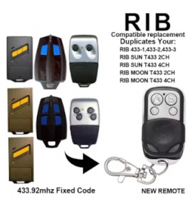 Products: Rib Compatible Gate & Garage Door Remote - Rib Gate & Garage Door Remote Controls