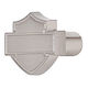 hdl-10113 HARLEY Bar & Shield Silhouette Knob Brushed Nickel - HDL-10113 hdl-10113
