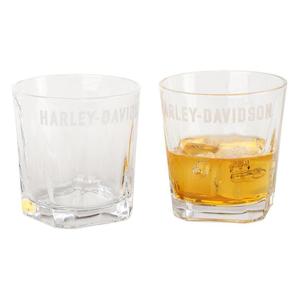 Genuine Harley Davidson Glassware: hdx-98739 Harley hdx-98739 Harley HD ETCHED ROCKS GLASS SET hdx-98739  hdx-98739