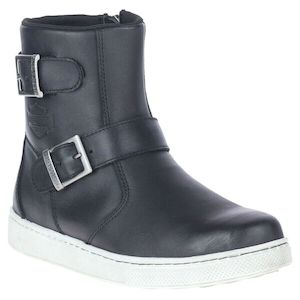 Womens Harley Boots And Footwear: Harley wo-d84708 Harley Women's Bateman Black Motorcycle Engineer Boots, D84708