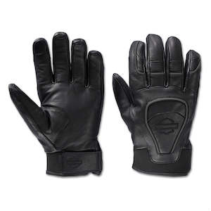Mens Harley Gloves: Harley MEN`S WATERPROOF  OVATION LEATHER GLOVES