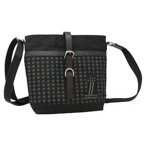 wdd7365-black Harley Women's Uno Stars Distressed Cotton Denim Crossbody Pu&hellip;