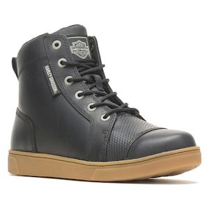 Harley Mens Boots And Footwear: Harley wo-d96260 Harley Men's Breman Black or Brown Motorcycle Sneaker Boots D96260
