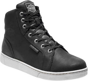 Harley Mens Boots And Footwear: WO-D96165 FOOTWEAR MIDLANDS MENS WPROOF BOOT BLACK