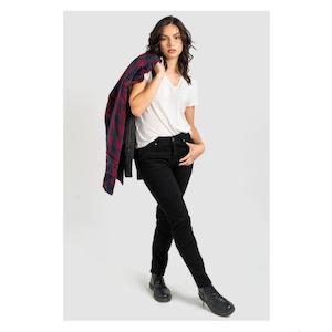 Harley WOMENS JET BLACK SKINNY LEG W ARMOUR 10 RES0004